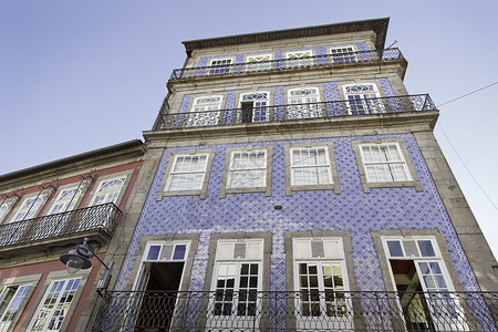Lisbon的面孔旧房子在Portugal一个典型房屋中的一图片