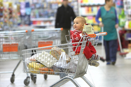 超市的婴儿背景图片
