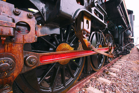 铁轮复古的轮子高清图片