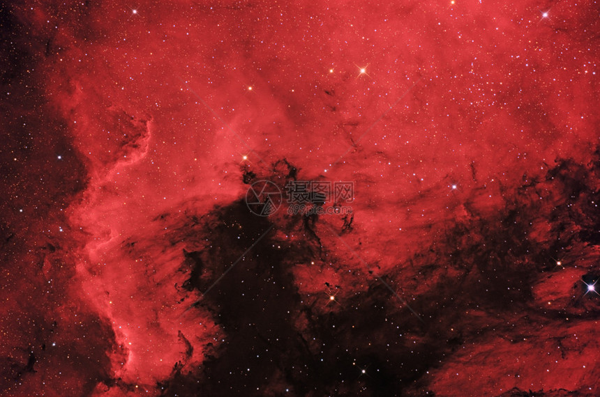 Swan星座中的北美星云NGC图片