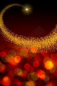 圣诞和新年贺卡在多彩的光线bokeh背景图片