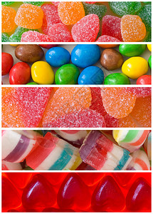 各种糖果的集合图片