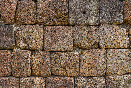 背景的棕色大理石砖墙摘要图片