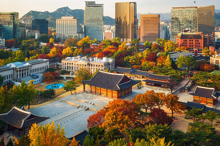 南韩首尔的首府和首尔市政图片