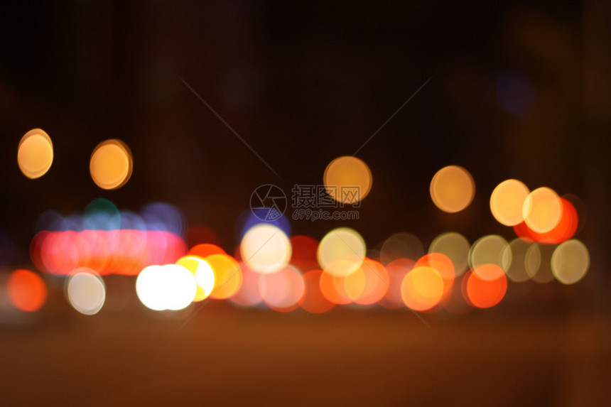 夜灯散焦背景图片