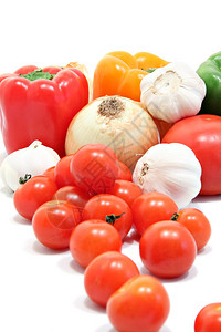 新鲜蔬菜辣椒西红柿图片