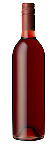 孤立的红酒瓶图片
