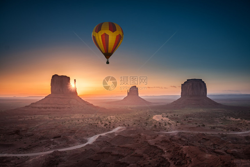 不知道看到太阳从热气球升起有多美尤其是在野生的西区图片