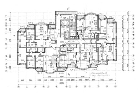 附有建筑师笔记的楼层建筑图片