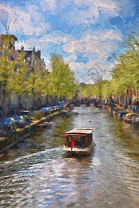 荷兰著名的阿姆斯特丹市荷兰绘画图片