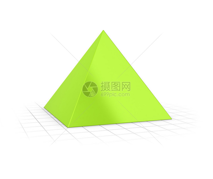 3D概念将金字塔变成超越视角图片