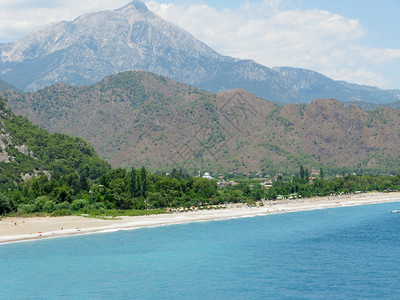 地中海景观对海滩图片