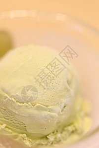 日本餐厅的绿茶冰淇淋图片