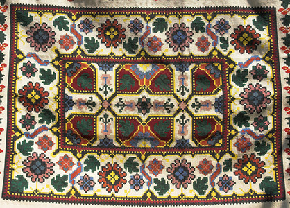 复古装饰地毯纹理图片