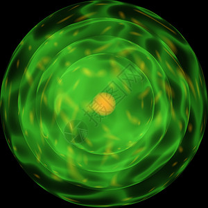 围绕原子核旋转的微粒图片