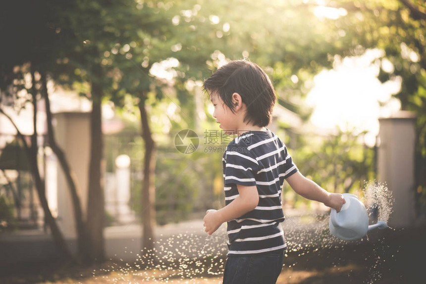 夏日在花园里给可爱的图片