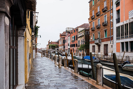 意大利威尼斯的运河机动图片