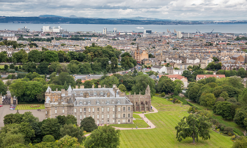 爱丁堡的顶端景色从Arthurs图片