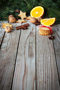姜汁饼干橙子fir树圣图片