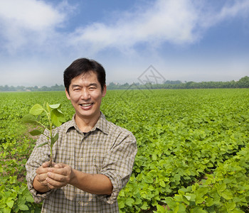 亚洲农民的肖像图片