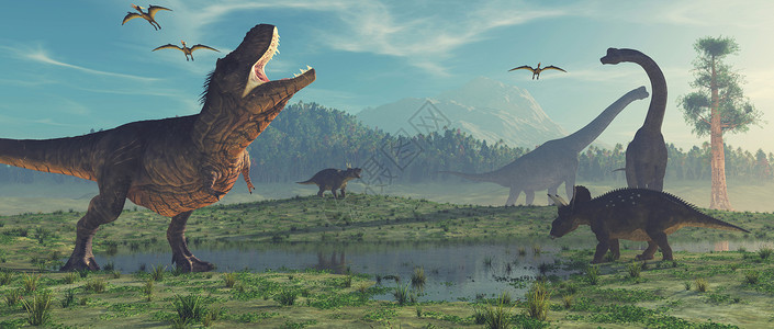 安徽古逍遥津公园3D变恐龙这是3D设计图片