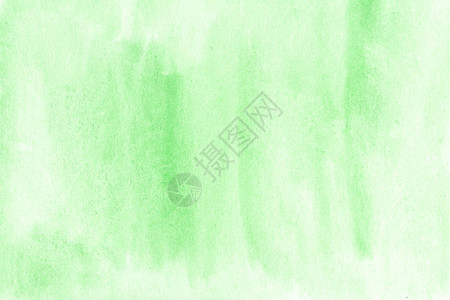 绿色水彩背景与油漆飞溅的抽象纸纹理图片