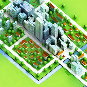 环境上新的可持续城市概念发展插图视角为说明提供了实例图片