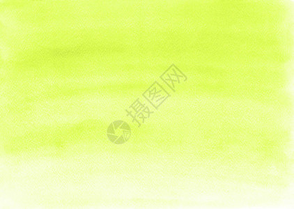 均匀的绿色渐变水彩背景用画笔在纸张的纹理上绘制用于设计图片