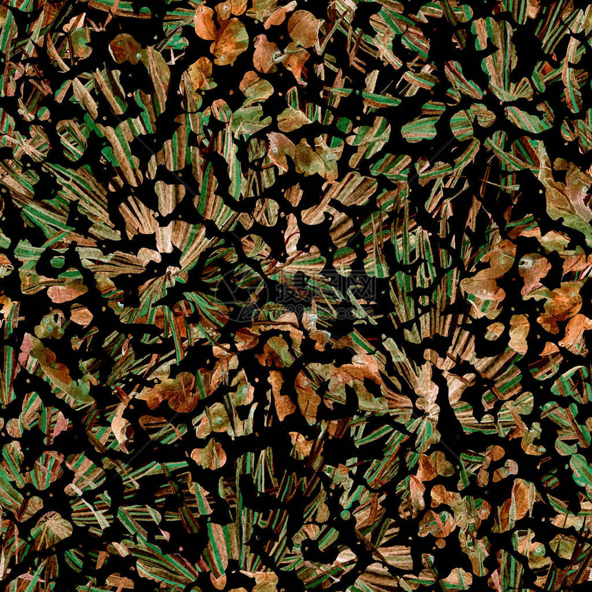 豹无缝水彩图案黑绿色异国情调的无缝模式部落反复猫印最小的手绘几何猎豹背景动物皮肤图片