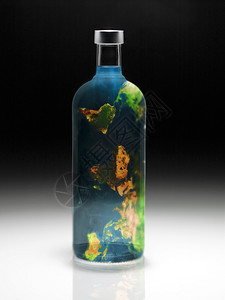 瓶子里的地球图片