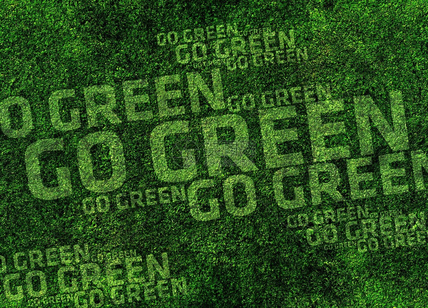 Go绿色背景设计图片