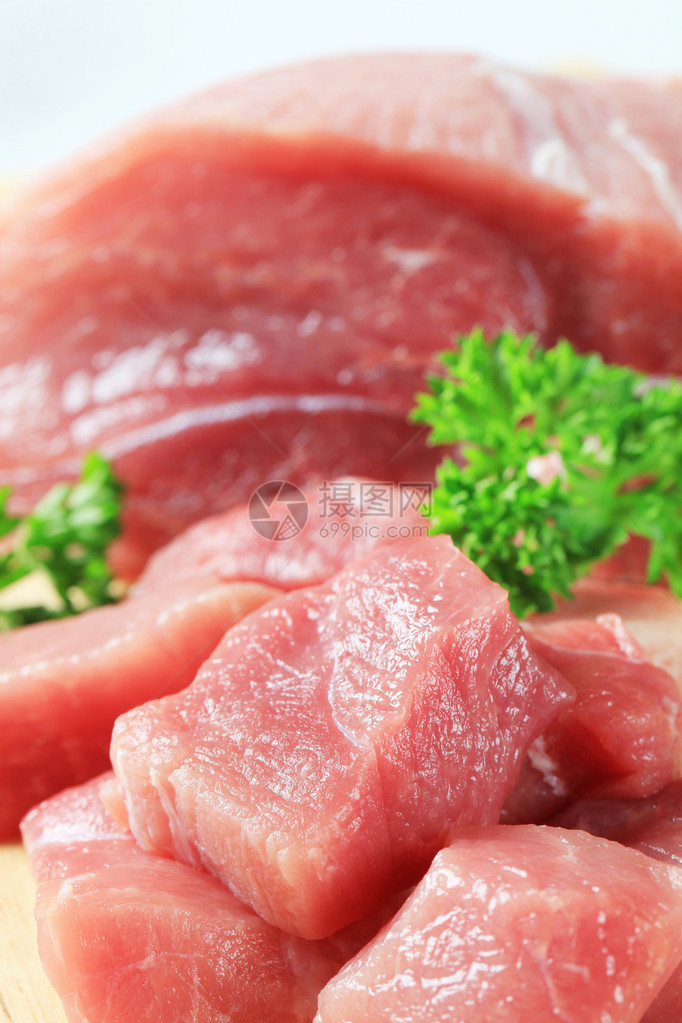 新鲜猪肉的细节图片