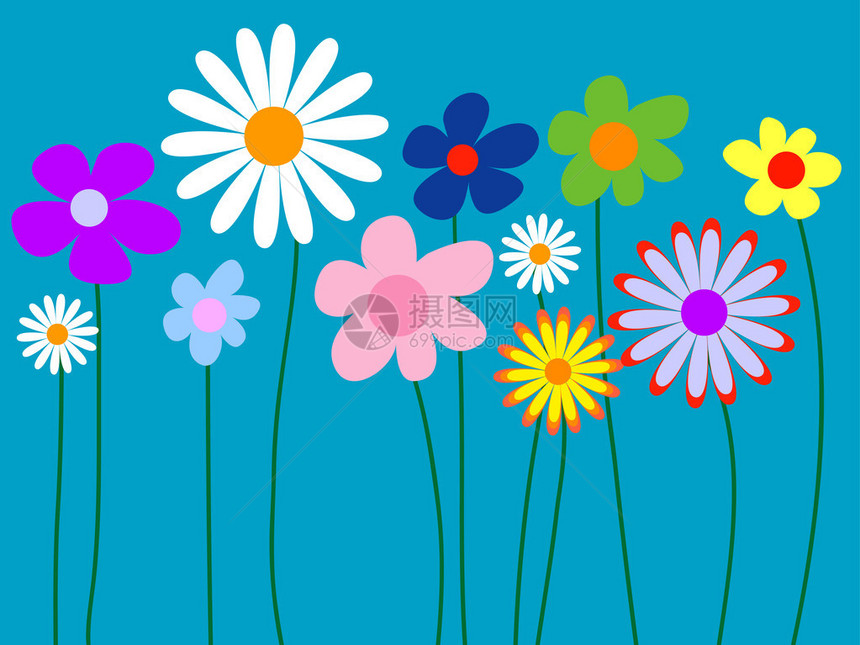 抽象花卉背景图图片
