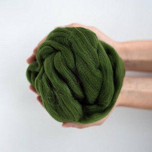 绿色梅里诺羊毛球图片