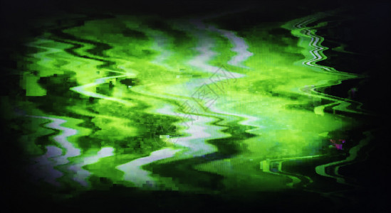 绿色交带电视屏幕静动噪音维ignette抽象图片