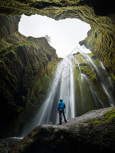 GljufrafosGljufrabui山峡的瀑布图片