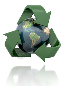 地球回收图标背景图片