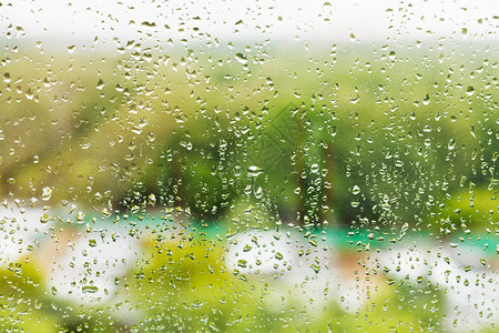 窗外下雨夏日窗户图片