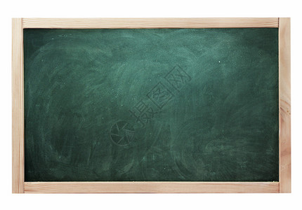 课室黑粉白板绿色画板孤立在白色教育图片