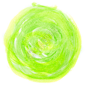 抽象画绿色圆圈隔离在白色背景上背景图片