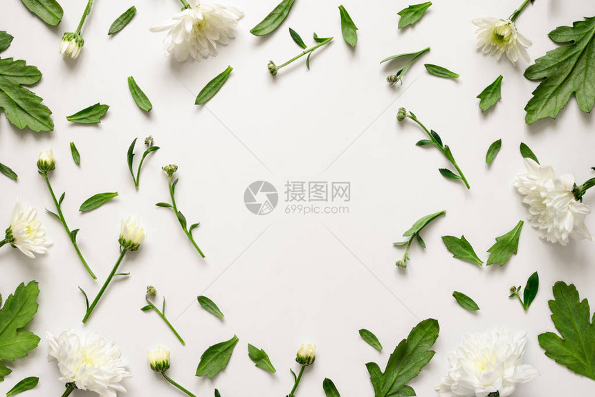 花卉背景文字空白平铺图片