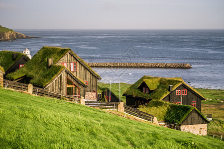 位于丹麦法罗群岛Streymoy岛上的Kirkju图片