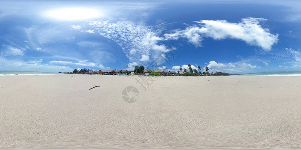 360度球面全景Bangsak海滩泰国邦加省KhaolakPha图片