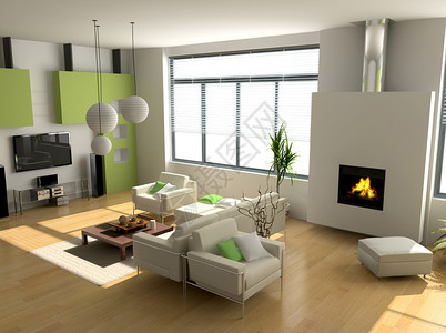 洛里耶现代室内设计私人公寓3d渲染设计图片