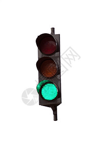 交通灯上的绿色图片