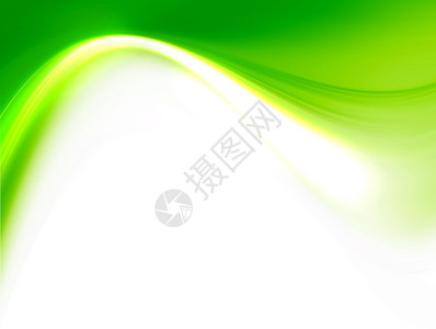 白色背景上的绿色动态波插图背景图片