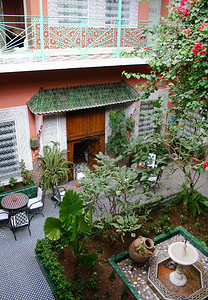 酒店内景摩洛哥背景图片