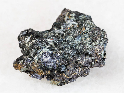 辉钼矿天然矿物岩石标本的宏观拍摄背景