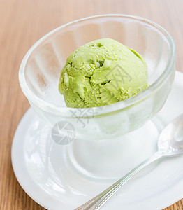 冰淇淋绿茶图片