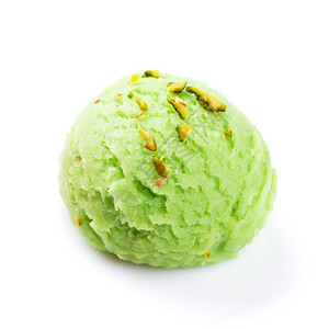 Pistchio冰淇淋勺孤图片